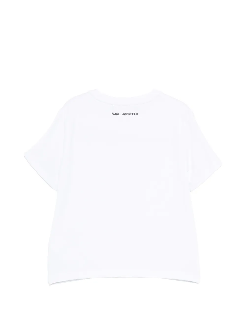 Karl Lagerfeld T-shirt bambina con paillettes bianco Z31153 BIANCO KARL LAGERFELD KIDS 