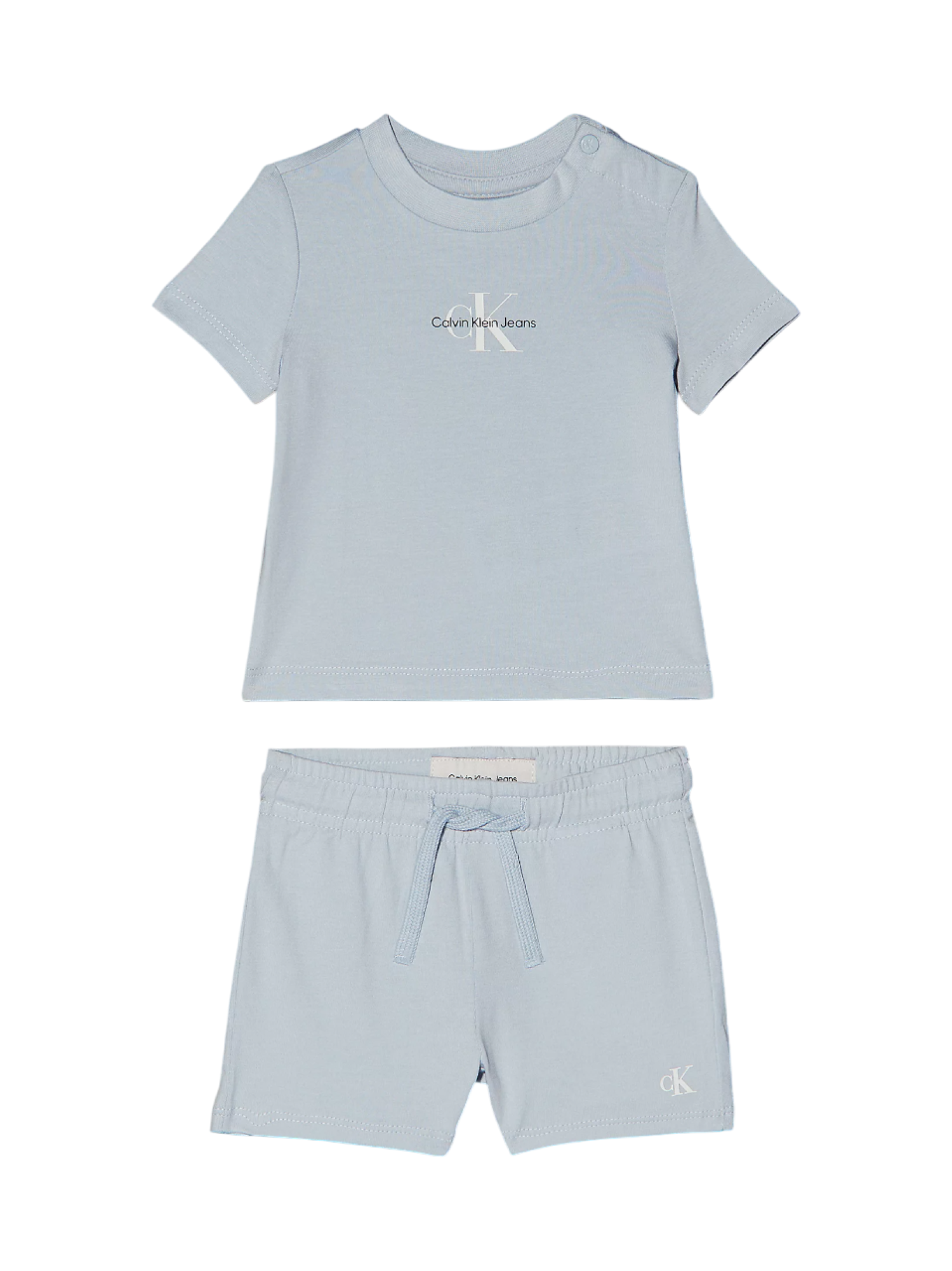 Calvin Klein Jeans completo neonato T-shirt e shorts celeste IN0IN00319 CUI Calvin Klein Jeans 