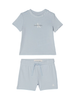 Calvin Klein Jeans completo neonato T-shirt e shorts celeste
