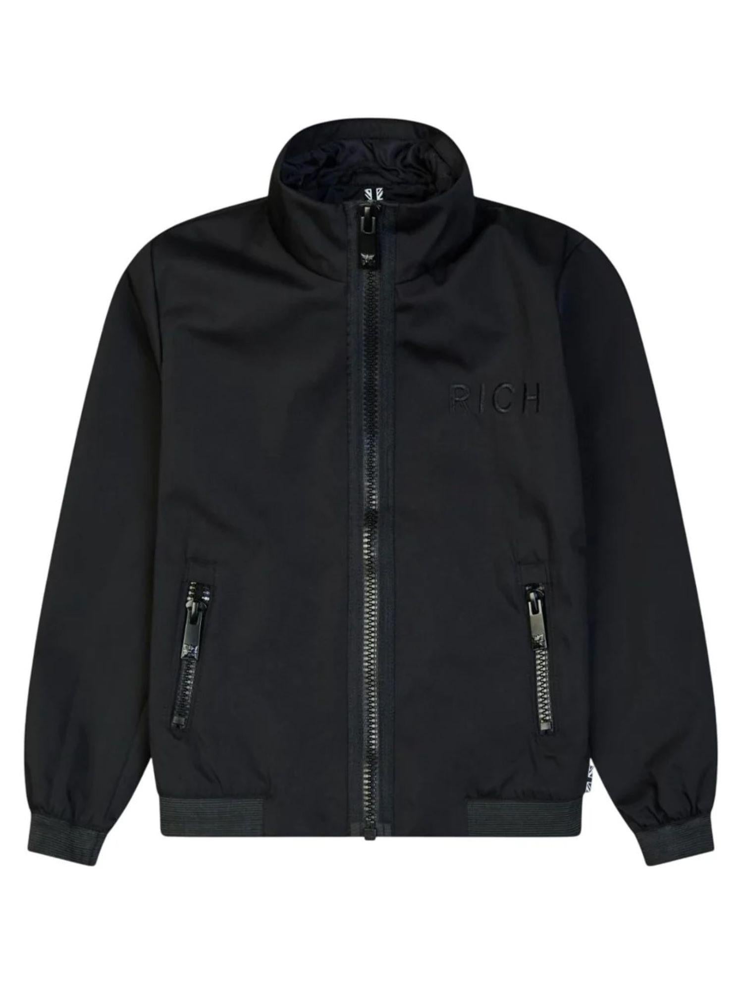 John Richmond giubbino Zater bimateriale nero RBP25201GB BLACK John RICHMOND 