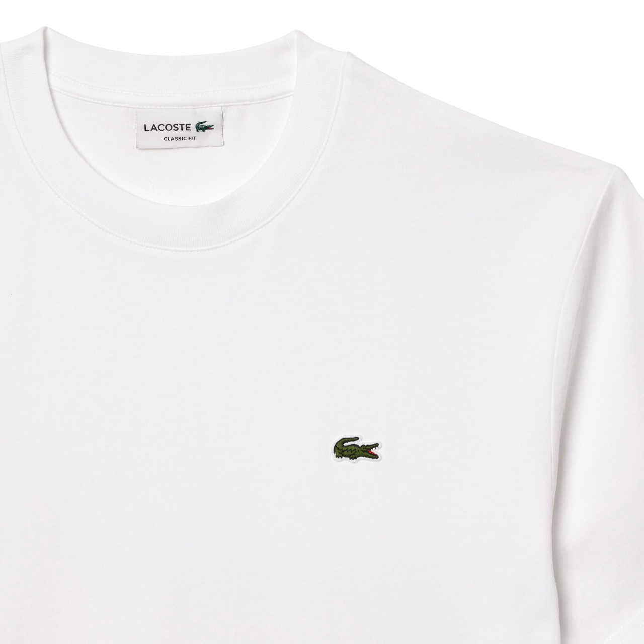 Lacoste T-shirt manica corta con cotone bianco TH7318 001 LACOSTE 