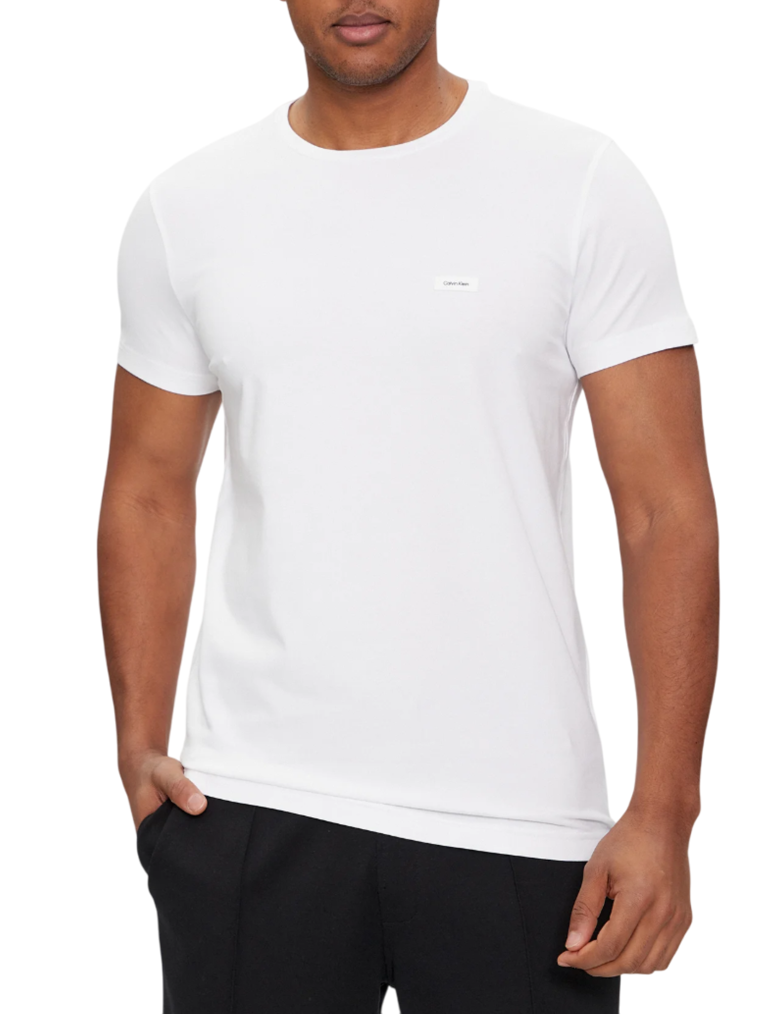 Calvin Klein T-shirt manica corta slim fit bianco K10K112724 YAF Calvin Klein 