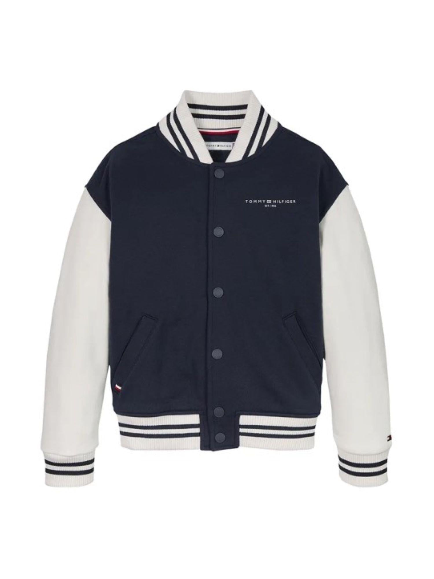 Tommy Hilfiger bomber colorblock con logo blu bianco KS0KS00624 C1G Tommy Hilfiger 