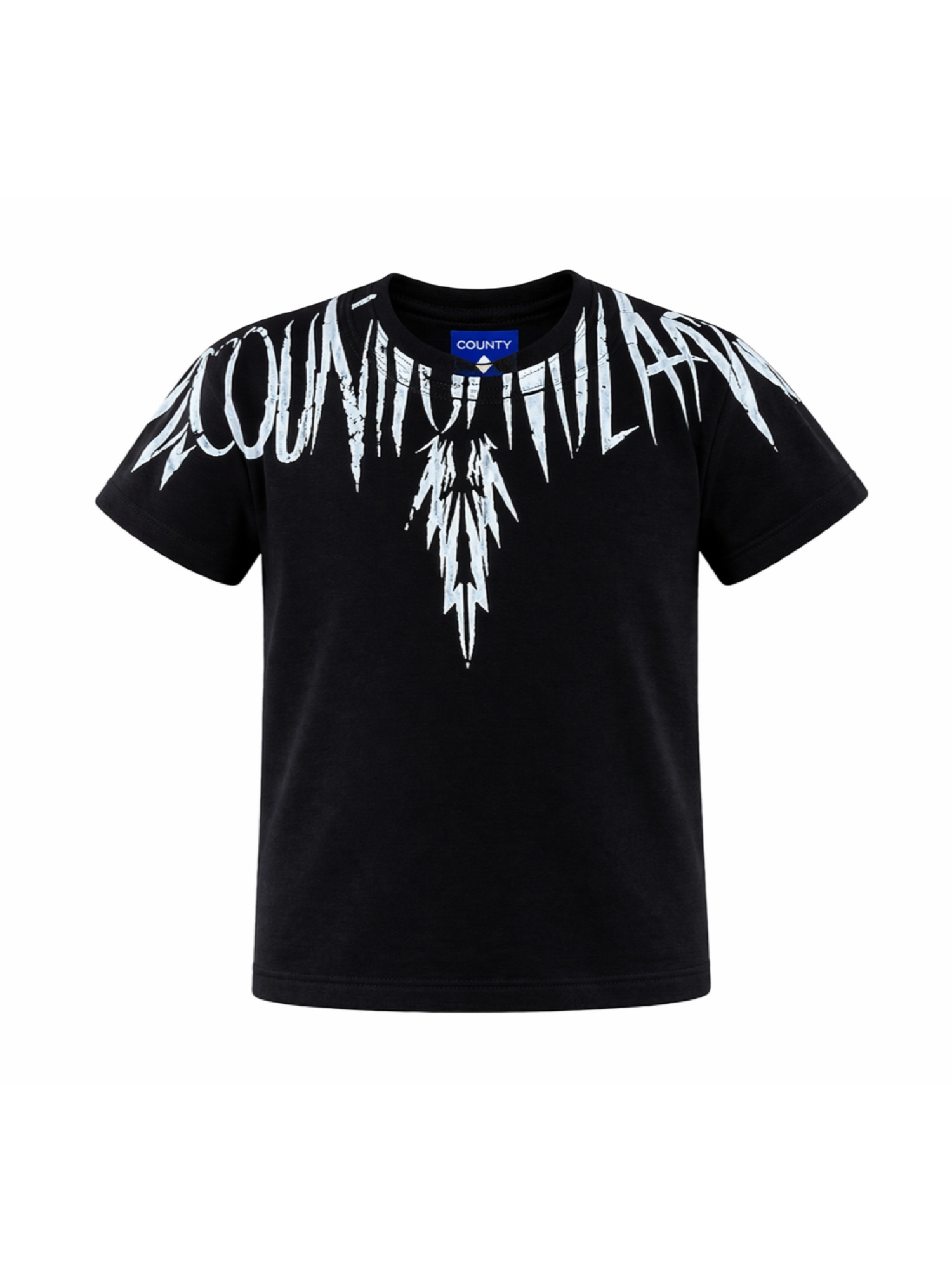 County of Milan T-shirt bambino con stampa iconica nero S6CMJBTH026 110 COUNTY OF MILAN KIDS 