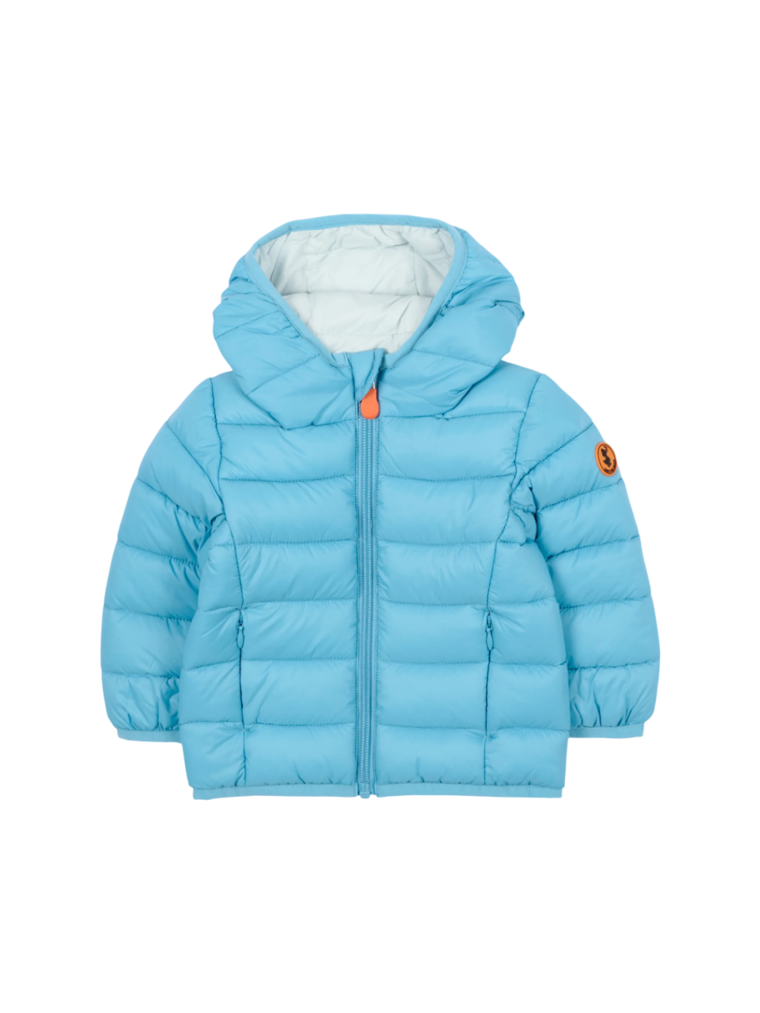 Save the Duck piumino neonata con cappuccio celeste I30003X-GIGA21 90068 SAVE THE DUCK 