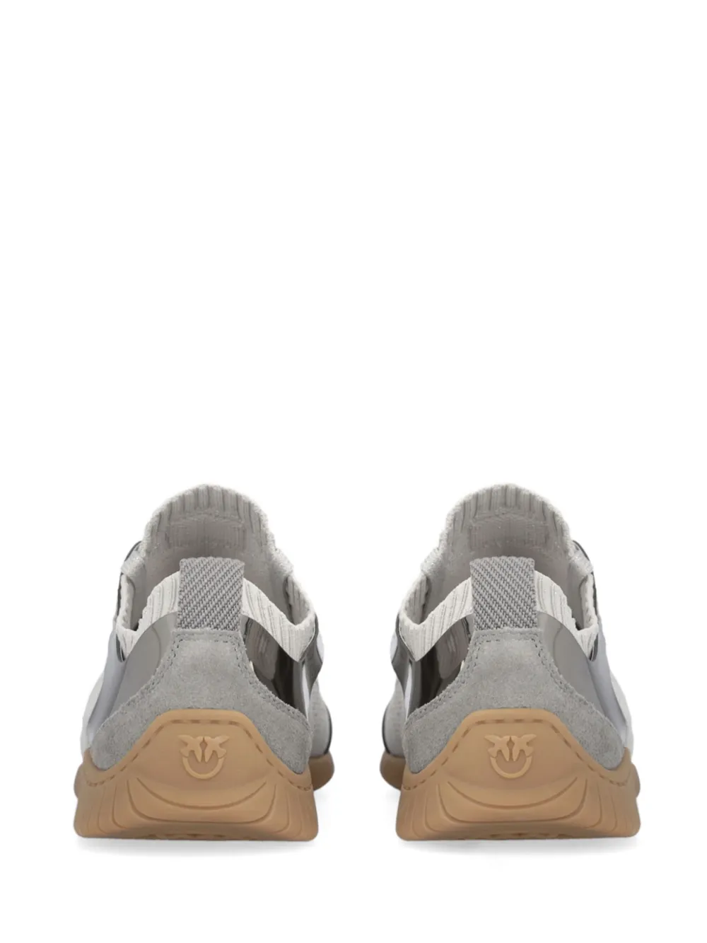 Pinko sneakers Reby in maglia e dettagli laminati grigio SS0061T026 ZZF PINKO 