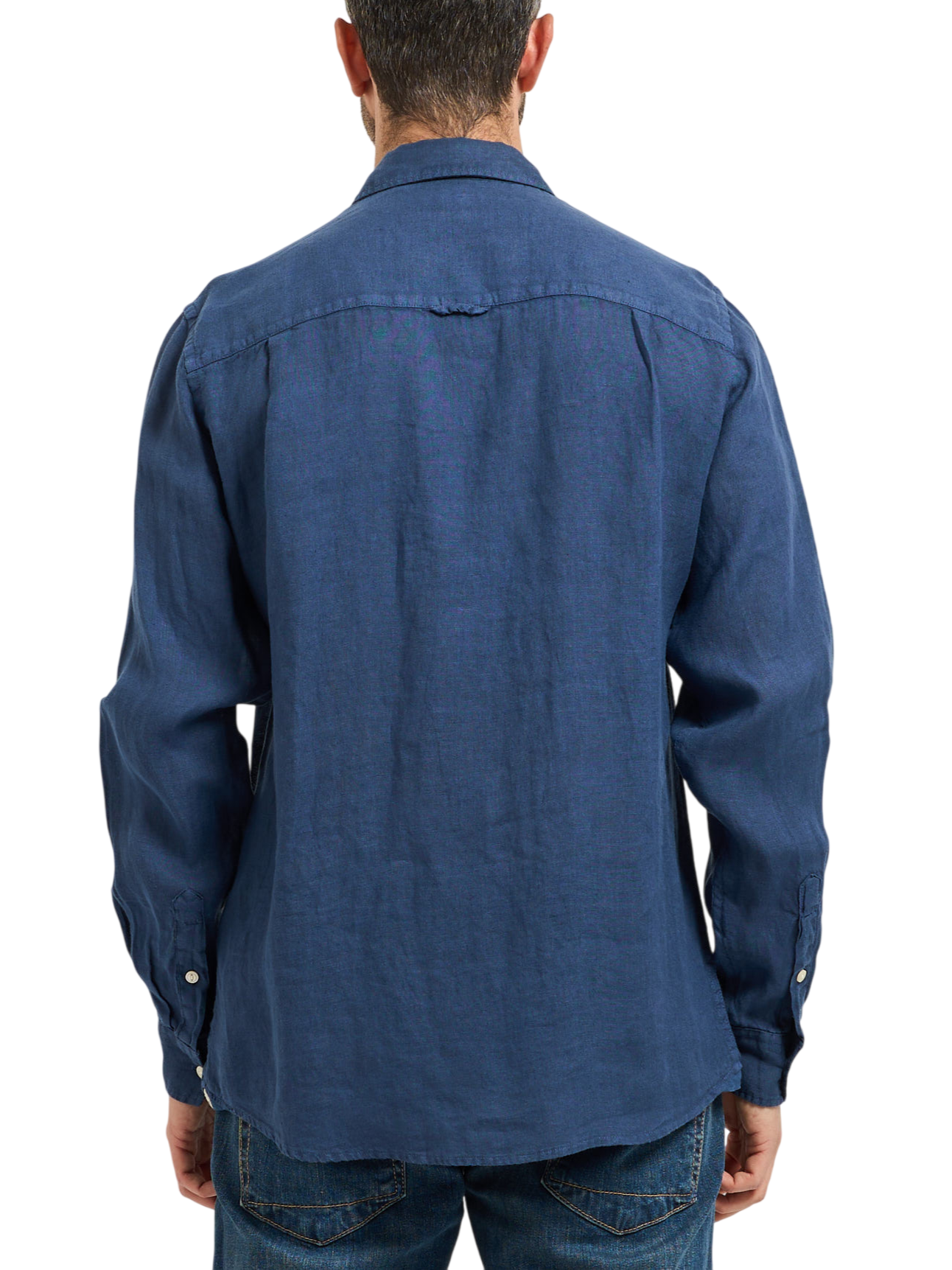 Liu Jo camicia uomo in lino manica lunga blu QXX099T4359 94023 LIU JO 