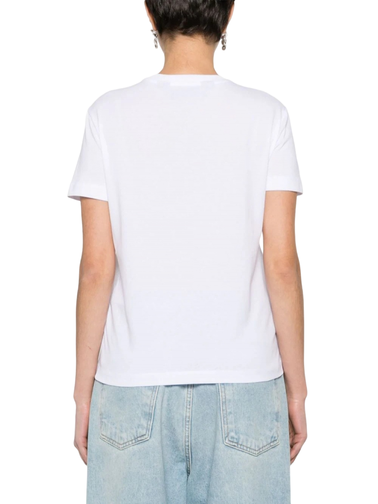Just Cavalli T-shirt maniche corte con logo Tiger bianco 76PAHG12-CJ300 003 JUST CAVALLI 