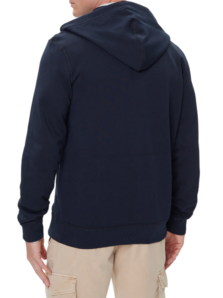 Tommy Hilfiger felpa uomo con zip e cappuccio blu MW0MW39691 DW5 Tommy Hilfiger 