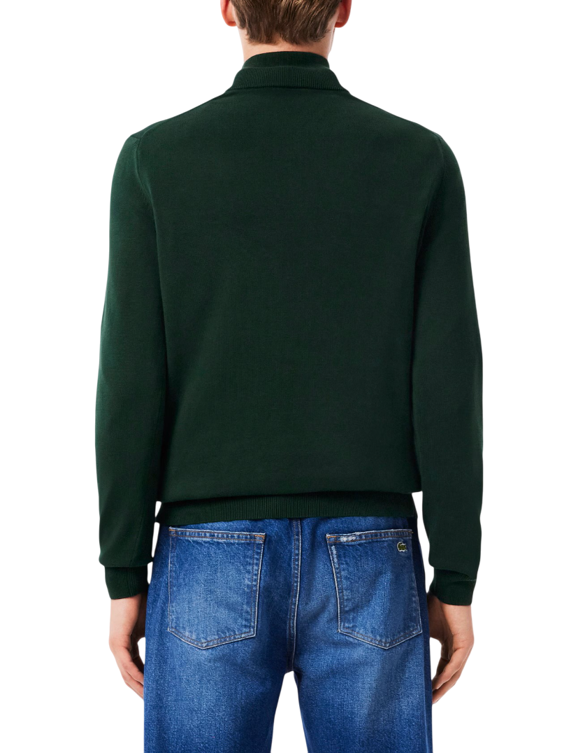 Lacoste maglia pullover mezza zip verde scuro AH1980 YZP LACOSTE 