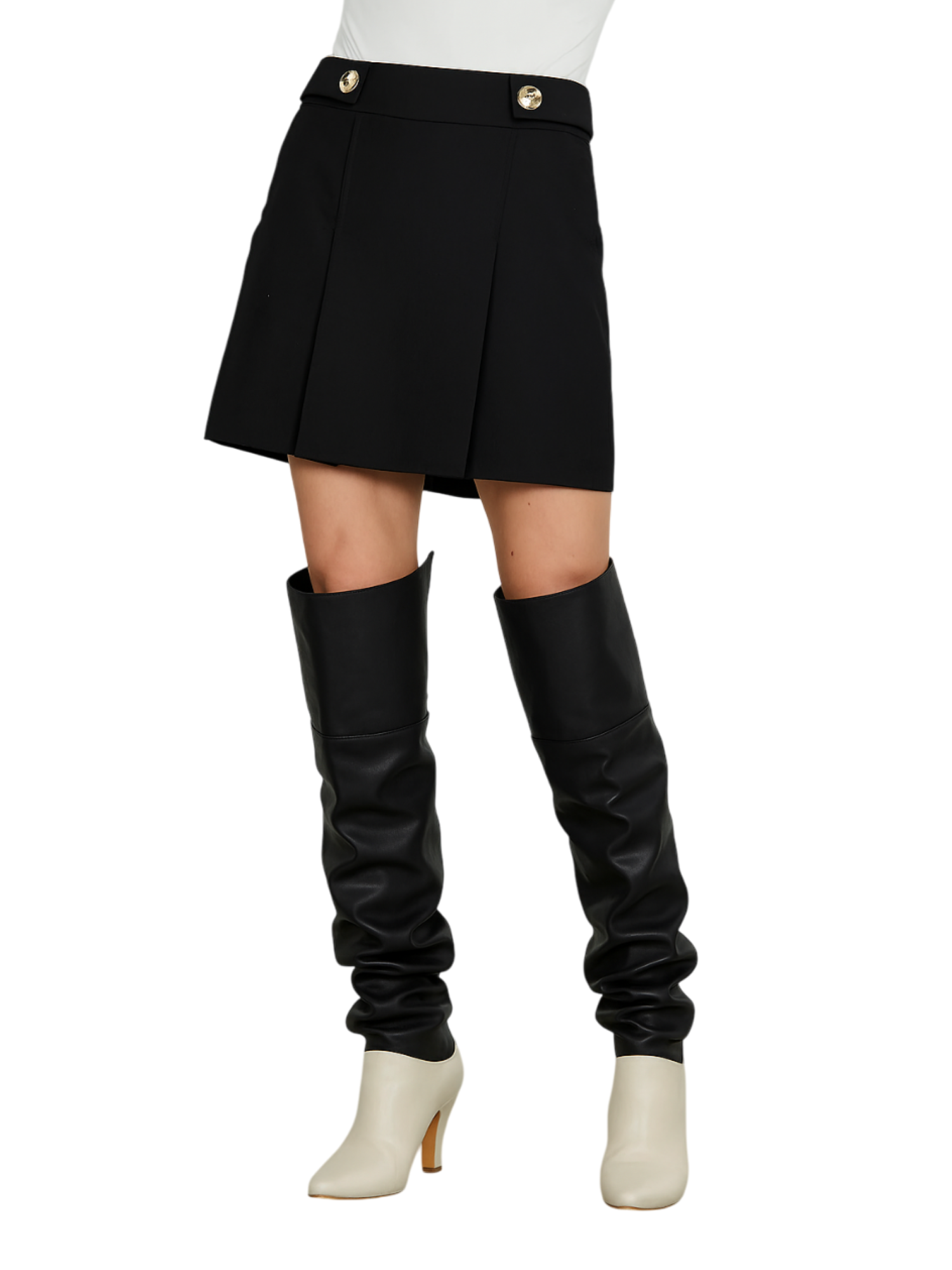 Relish gonna pantalone corta Ezra nero EZRA 1199 RELISH 