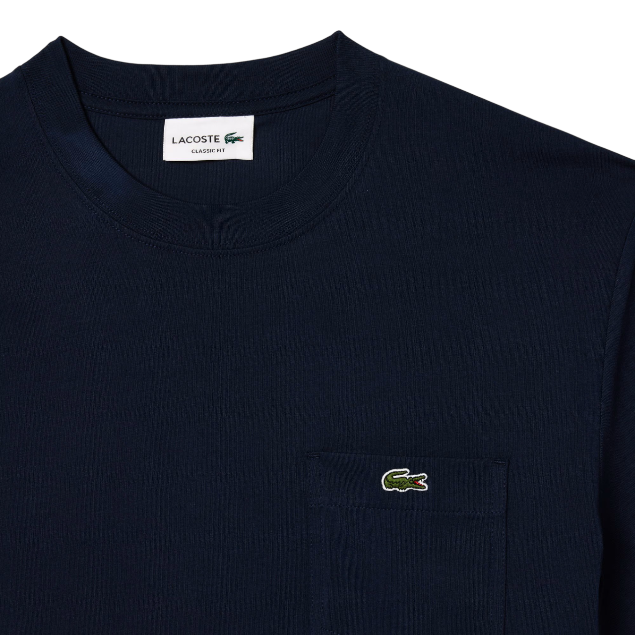 Lacoste T-shirt manica corta in cotone con taschino blu TH2827 166 LACOSTE 