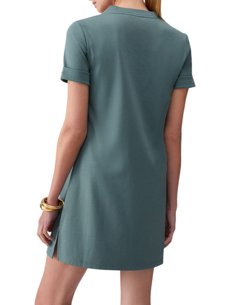Liu Jo abito corto in jersey con occhielli verde salvia TA6296J3855 76009 LIU JO 