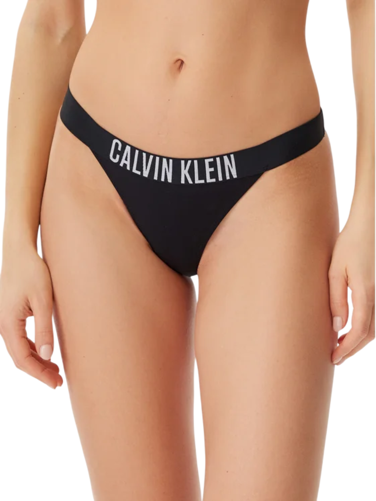 Calvin Klein slip mare con fascia logata nero KW0KW02857 BEH Calvin Klein Beachwear 