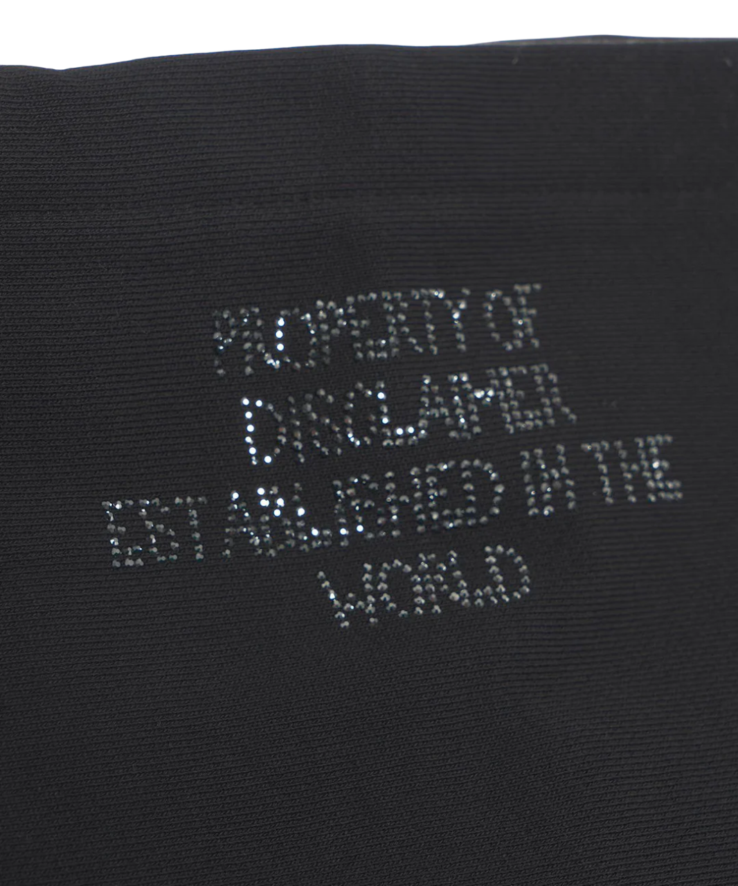 Disclaimer abito in felpa con cappuccio logo strass nero 54691 NERO DISCLAIMER 