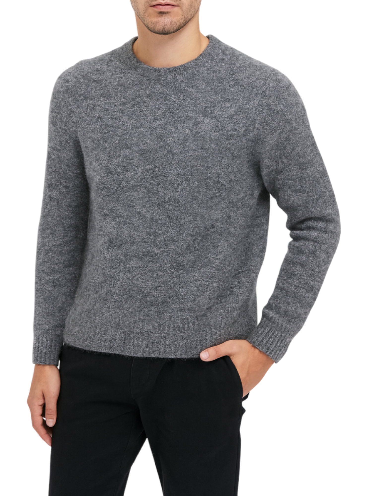 Alta Tensione maglia misto lana bouclè grigio melange AU551 CARBONE ALTA TENSIONE 