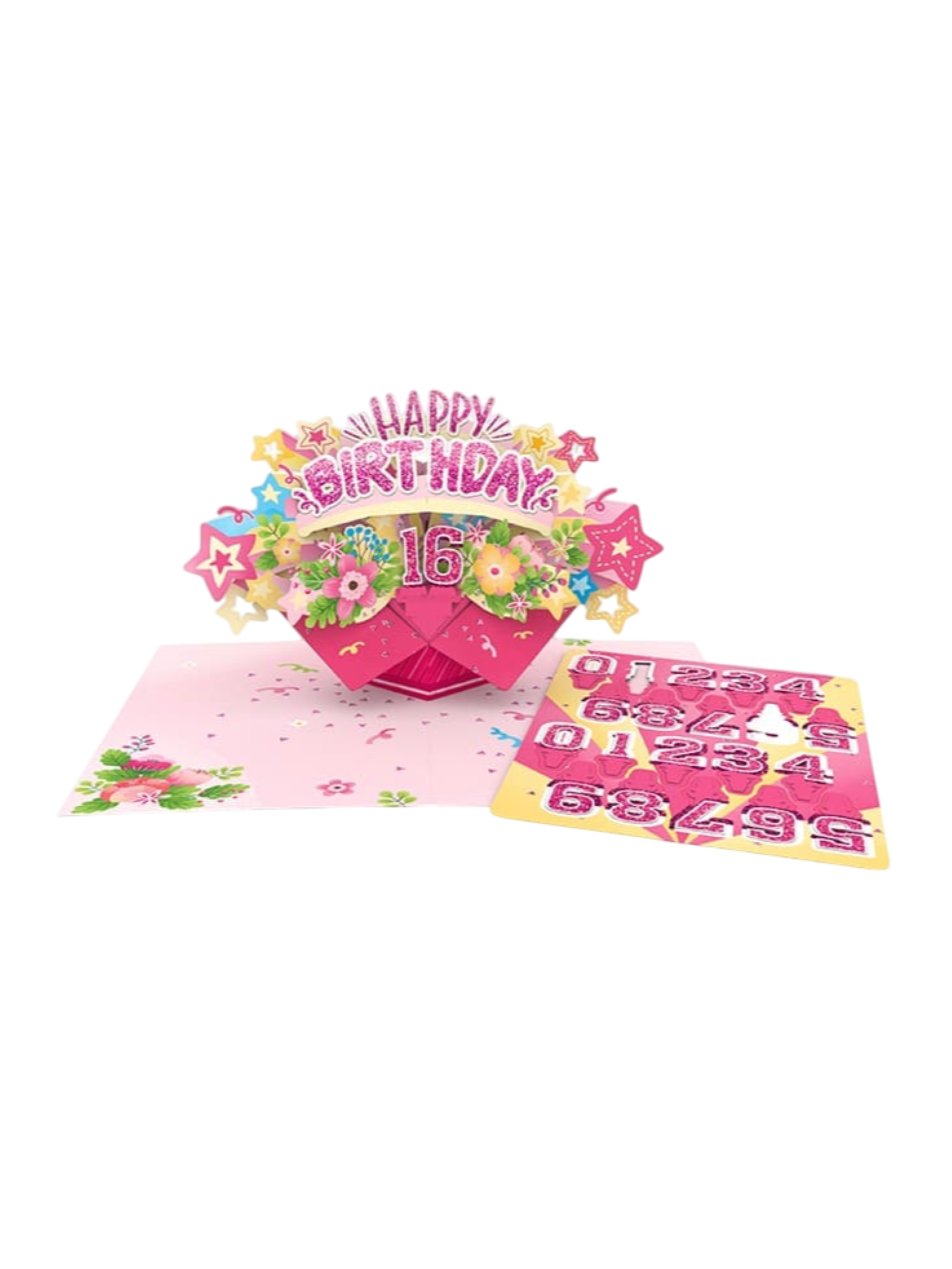 Origamo biglietto di auguri handmade personalizzato KPC02 EXPLOSION PINK ORIGAMO 