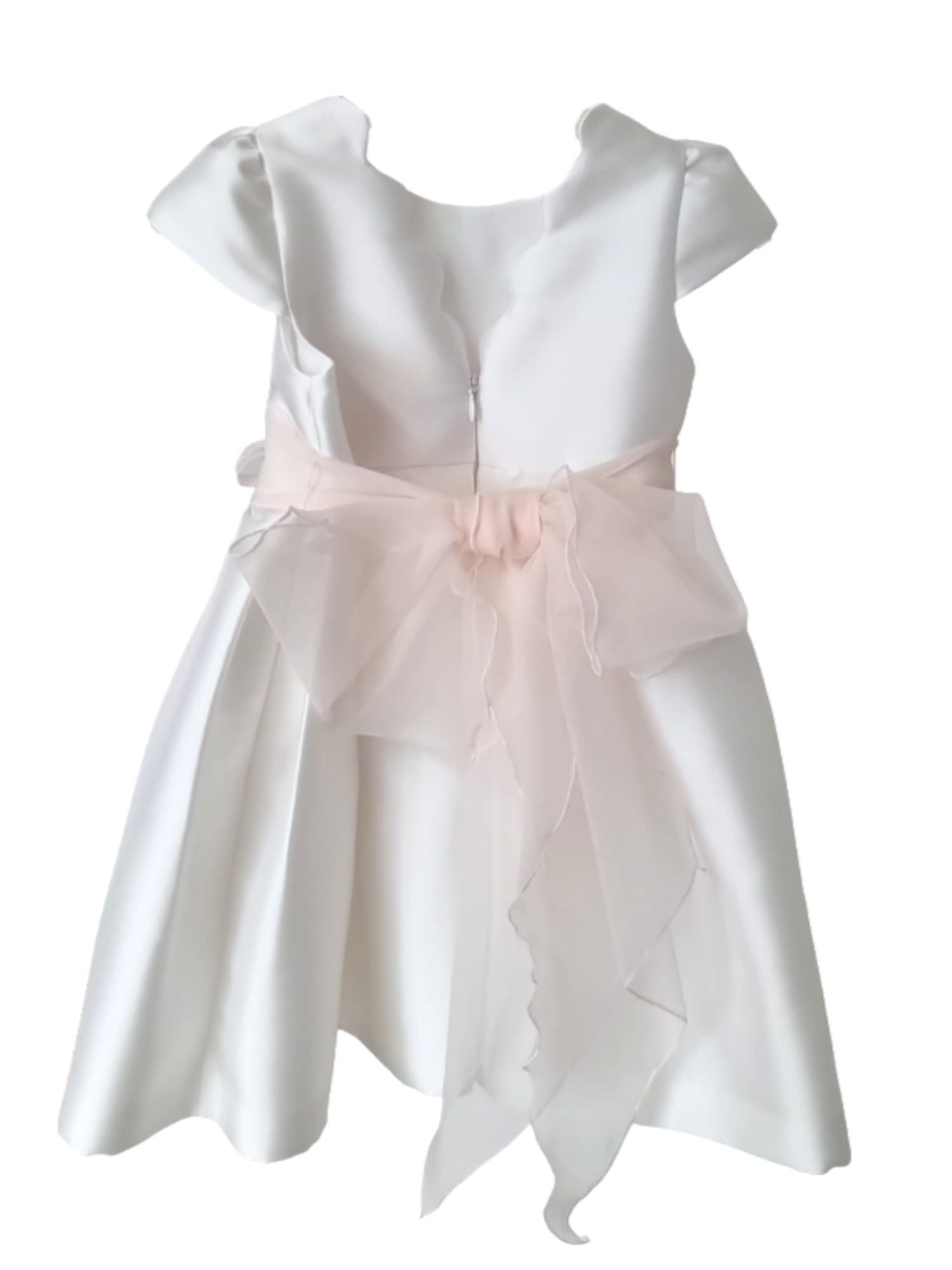 Mimilù abito elegante in mikado con spilla floreale bianco 998 BLANCO MImilù 