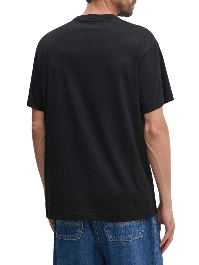 Versace Jeans Couture T-shirt manica corta con logo strass nero 77GAHL00-CJ01L 899 VERSACE Jeans Couture 