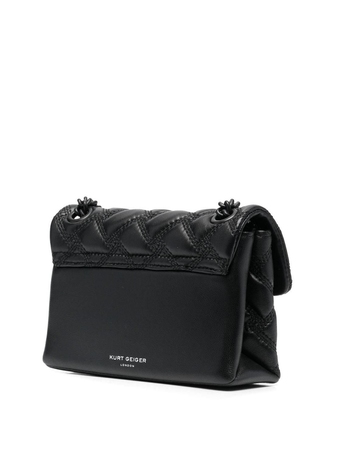 Kurt Geiger borsa a spalla Kensington in pelle trapuntata nero 7376600109 BLACK KURT GEIGER 