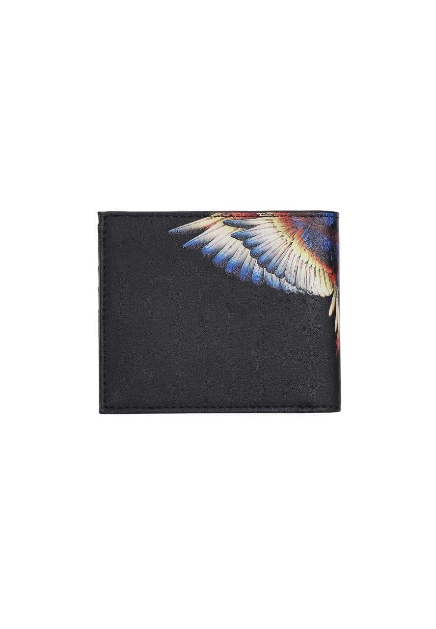 County of Milan portafogli uomo in ecopelle nero COMAF250176 NERO-YELLOW WINGS COUNTY OF MILAN 