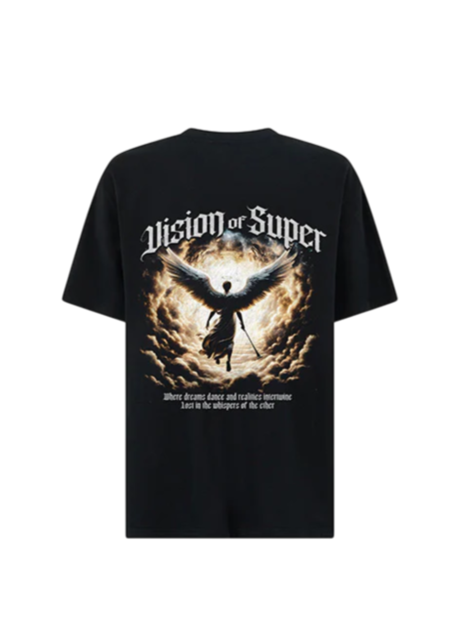 Vision of Super T-shirt manica corta con stampa nero VS016TE-01 BLACK VISION OF SUPER 