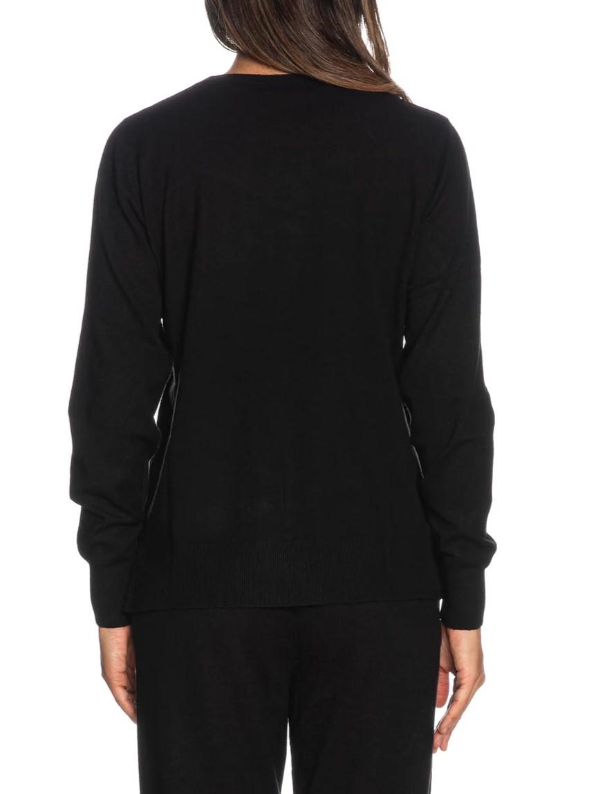 Yes Zee maglia donna misto modal nero M052-RU00 0801 YES-ZEE 