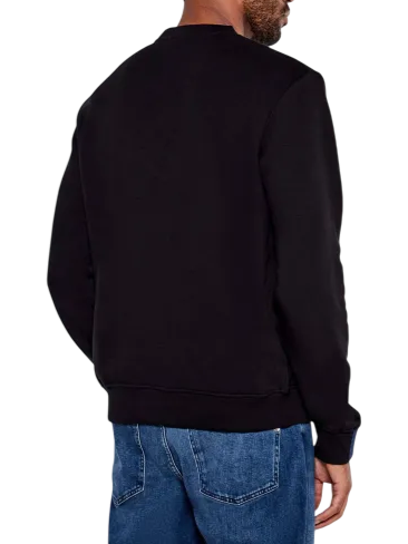 John Richmond felpa uomo Doros con logo nero UMA25041FE BLACK John RICHMOND 