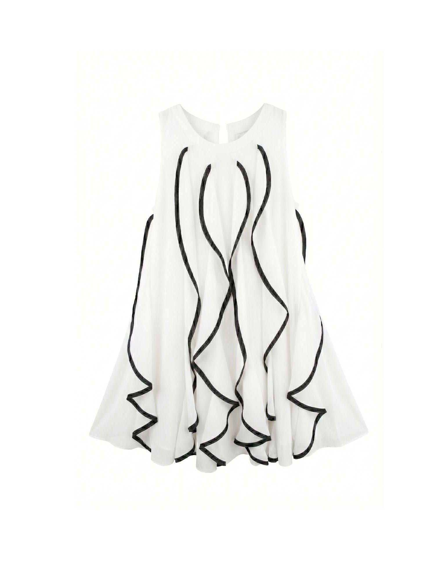 Patrizia Pepe abito bambina in georgette con rouches bianco latte 7A0612-A643 F2NS PATRIZIA PEPE 