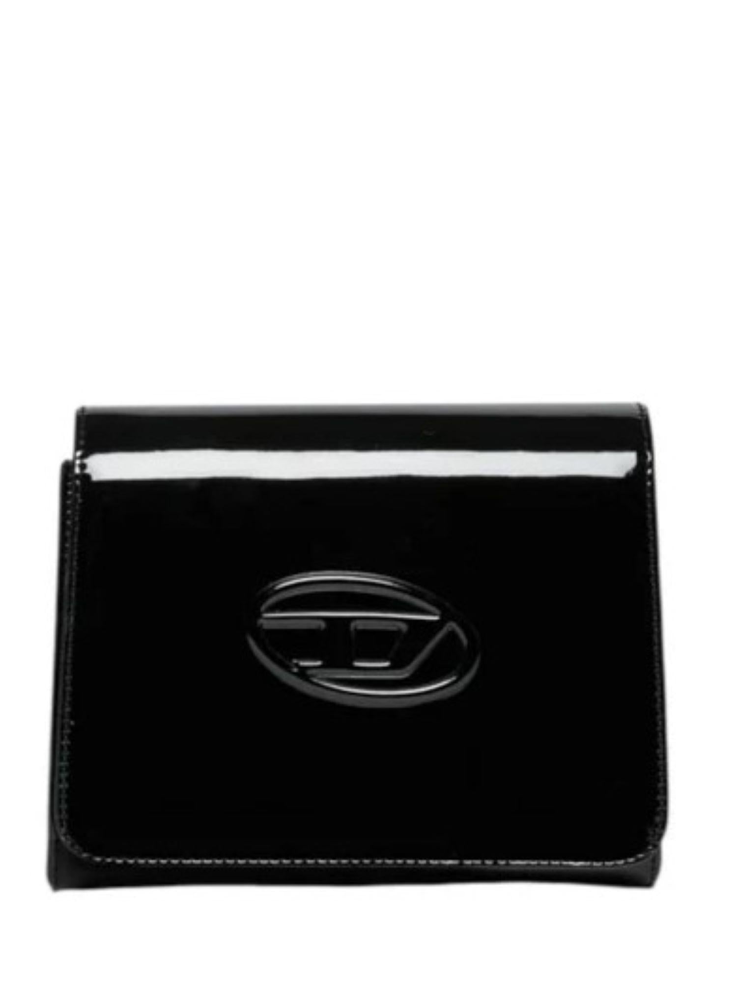 Diesel borsa a tracolla in vernice Wrose nero J02522-KXBQ6 K900 DIESEL 