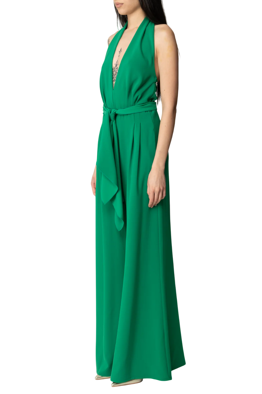 Aniye By tuta jumpsuit Bella con schiena scoperta verde 185565 01222 ANIYE BY 
