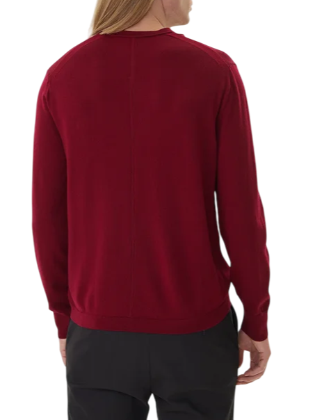 Calvin Klein maglia uomo in lana Merinos bordeaux LV04LB305G VAQ Calvin Klein 