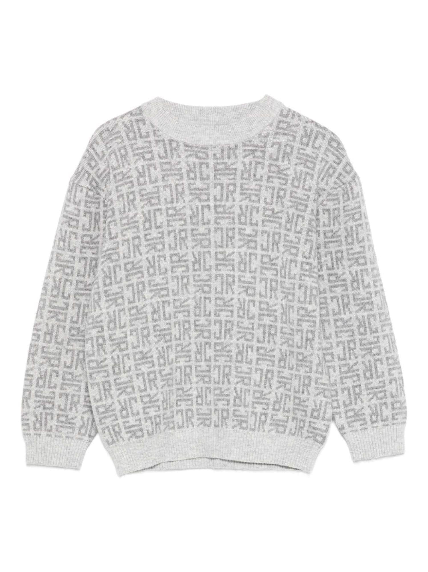 John Richmond maglia bambino Kapin misto cashmere grigio RBA25112MA MONOGRAM GREY John RICHMOND 