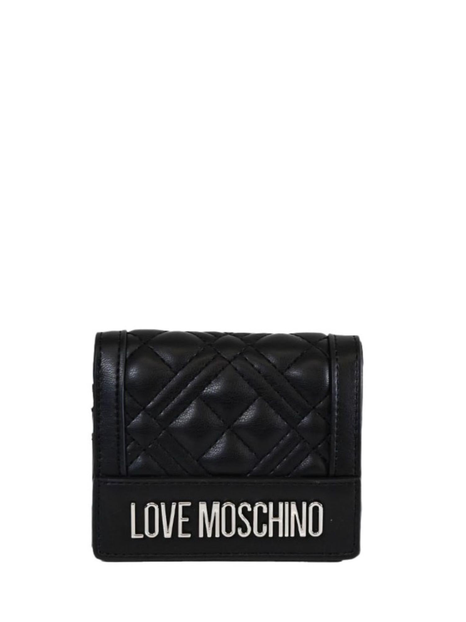 Love Moschino portafogli in ecopelle trapuntata nero JC5601PP0M-LA0 00B MOSCHINO LOVE 