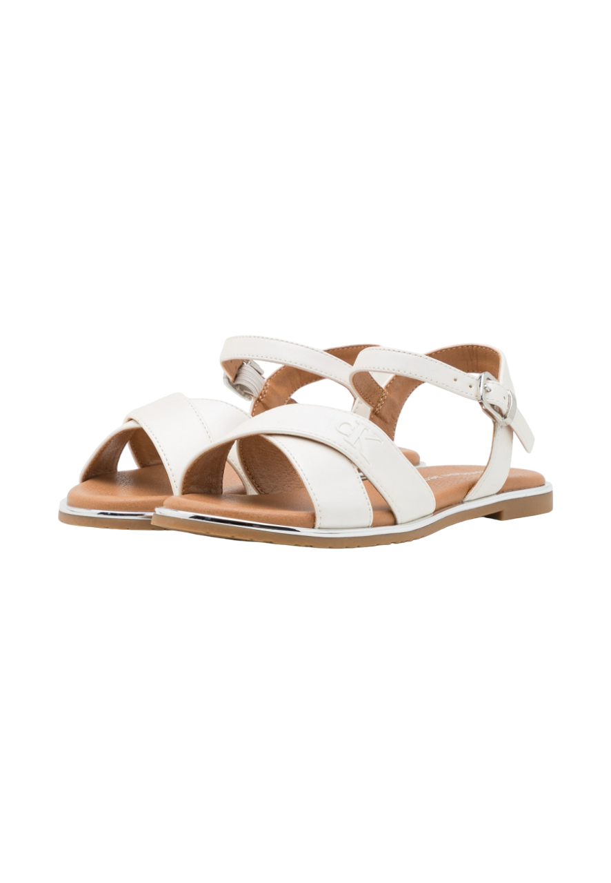 Calvin Klein Jeans sandali con fascette bianco V3A2-82042-1688 100 Calvin Klein Footwear 