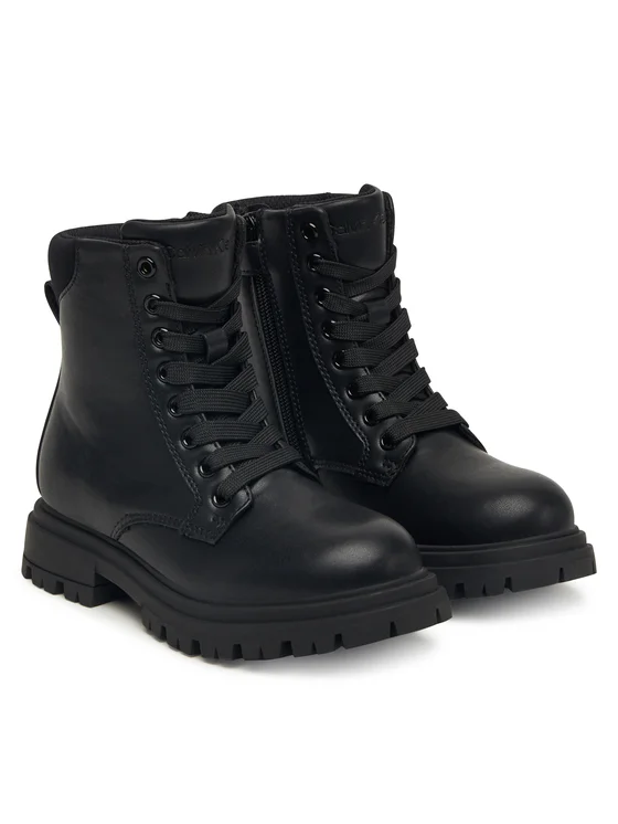 Calvin Klein stivali anfibi in ecopelle nero V3A5-83120-1464 999 Calvin Klein Footwear 