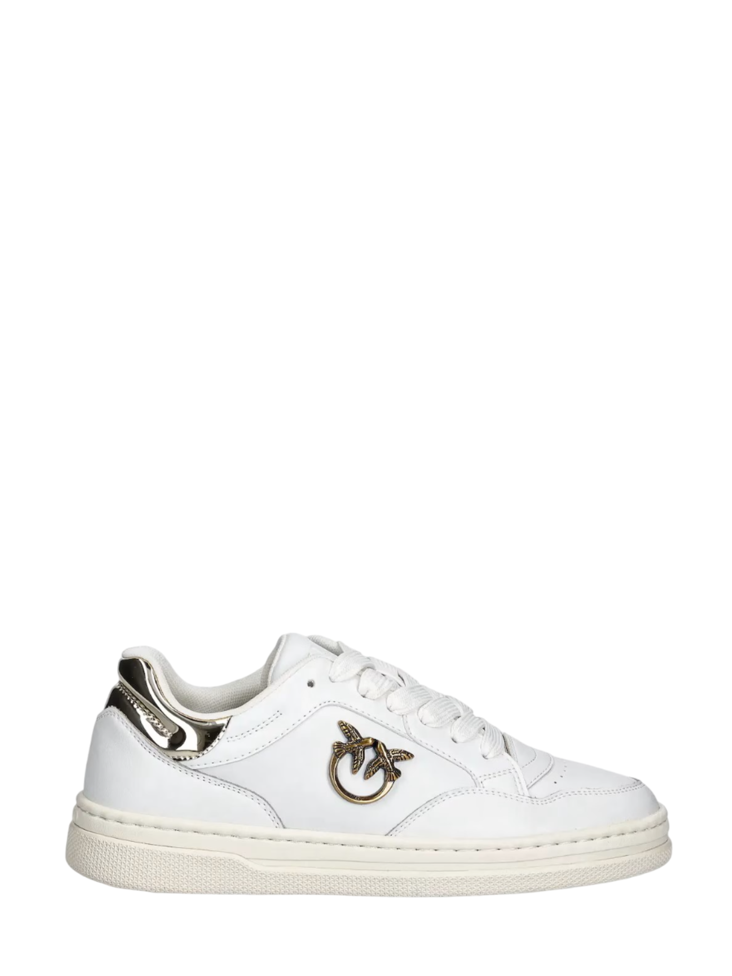 Pinko sneakers Mandy in pelle bianco oro SS0077P108 ZHC PINKO 