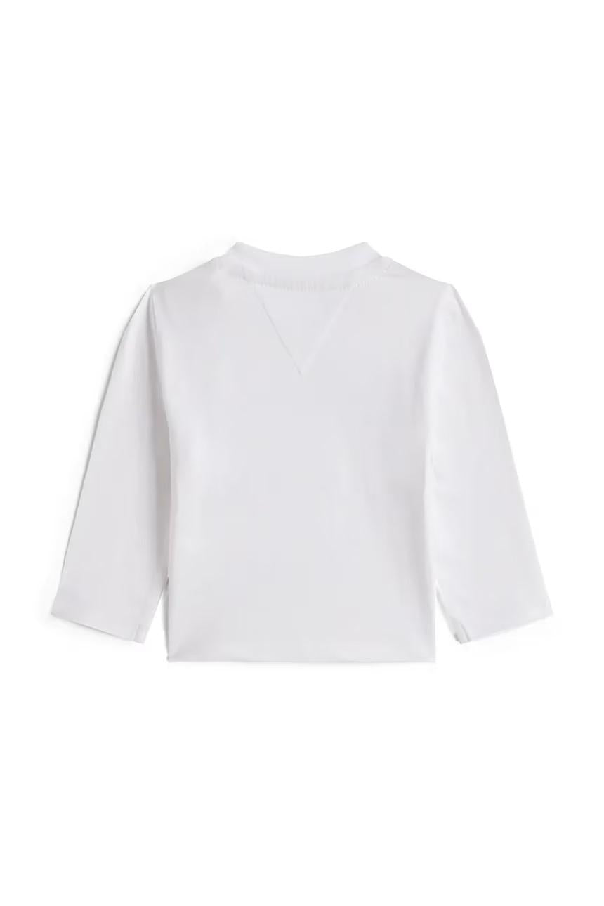Tommy Hilfiger T-shirt manica lunga con logo bianco KN0KN02147 YBR Tommy Hilfiger 