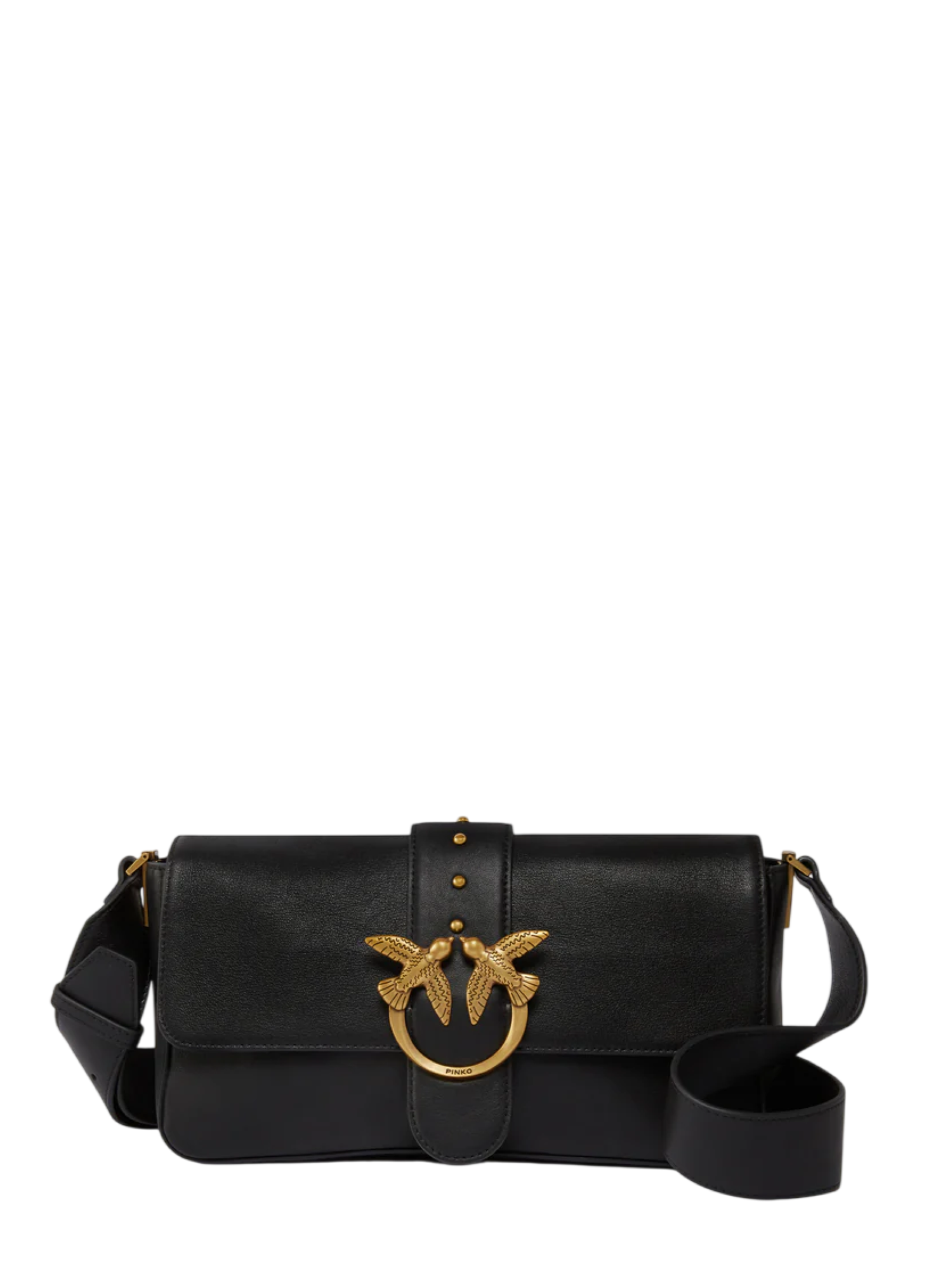 Pinko borsa Love Bag One Classic Slouchy nero oro 104524-A0QO Z99Q PINKO 