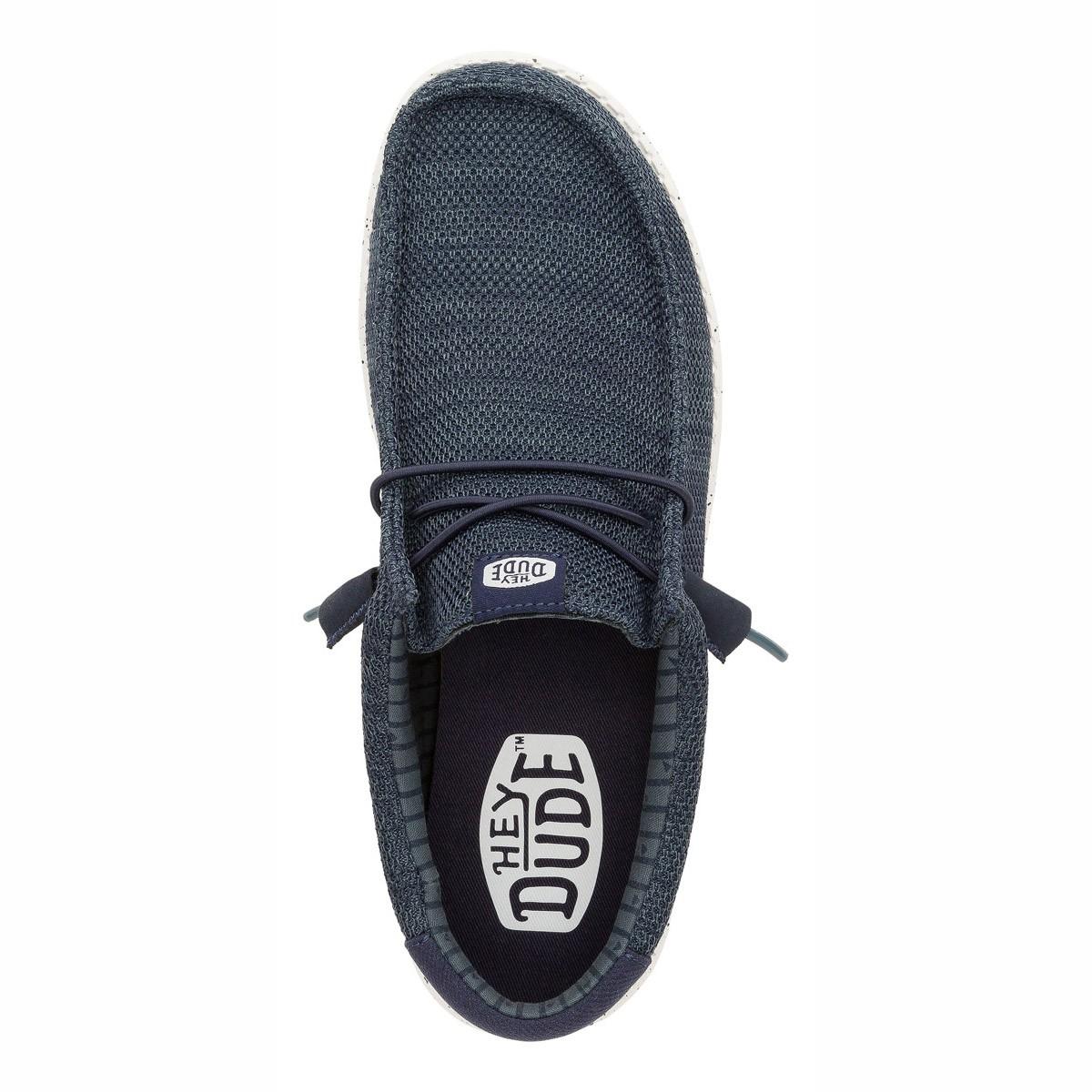 Hey Dude mocassini uomo Wally Stretch Sox blu 41898 410 HEY DUDE 