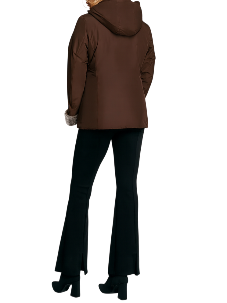 Suns giubbino Alya con eco pelliccia marrone GBS63023D COFFE SUNS 