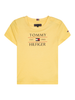 Tommy Hilfiger T-shirt maniche corte con stampa logo giallo