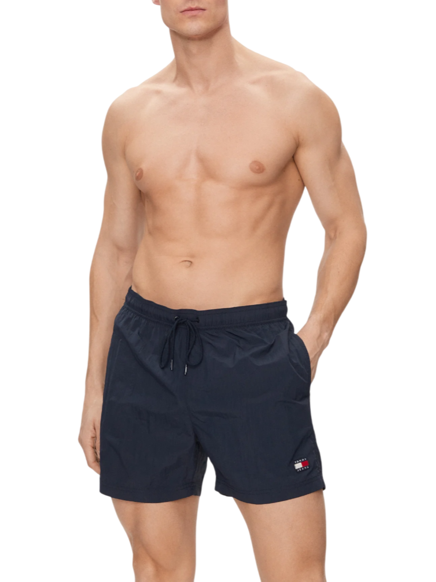 Tommy Hilfiger boxer mare in nylon blu UM0UM03147 C1G Tommy Hilfiger beachwear 