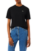 Lacoste T-shirt manica corta donna in jersey nero