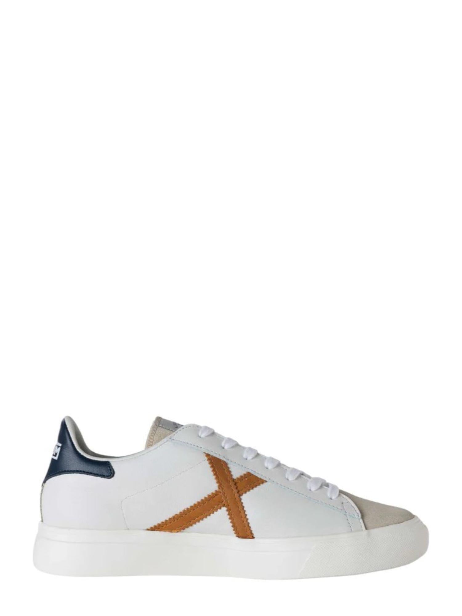 Munich sneakers uomo in pelle con logo panna 8080 079 MUNICH 