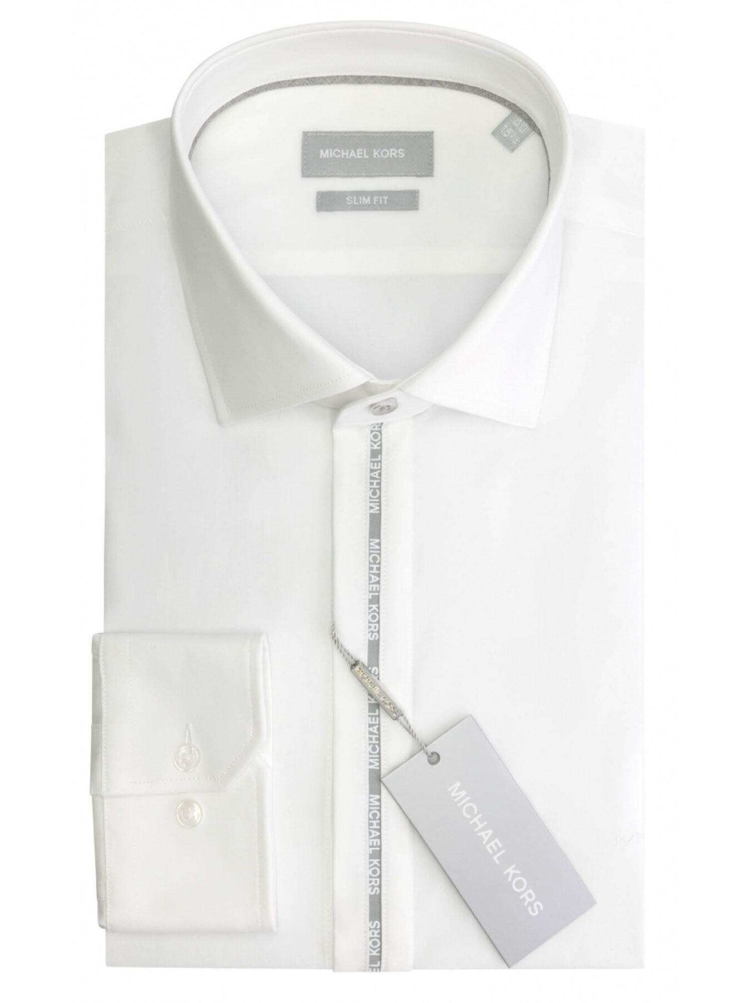 Michael Kors camicia maniche lunghe con banda logata bianco MK0DS01403 M100 MICHAEL KORS 