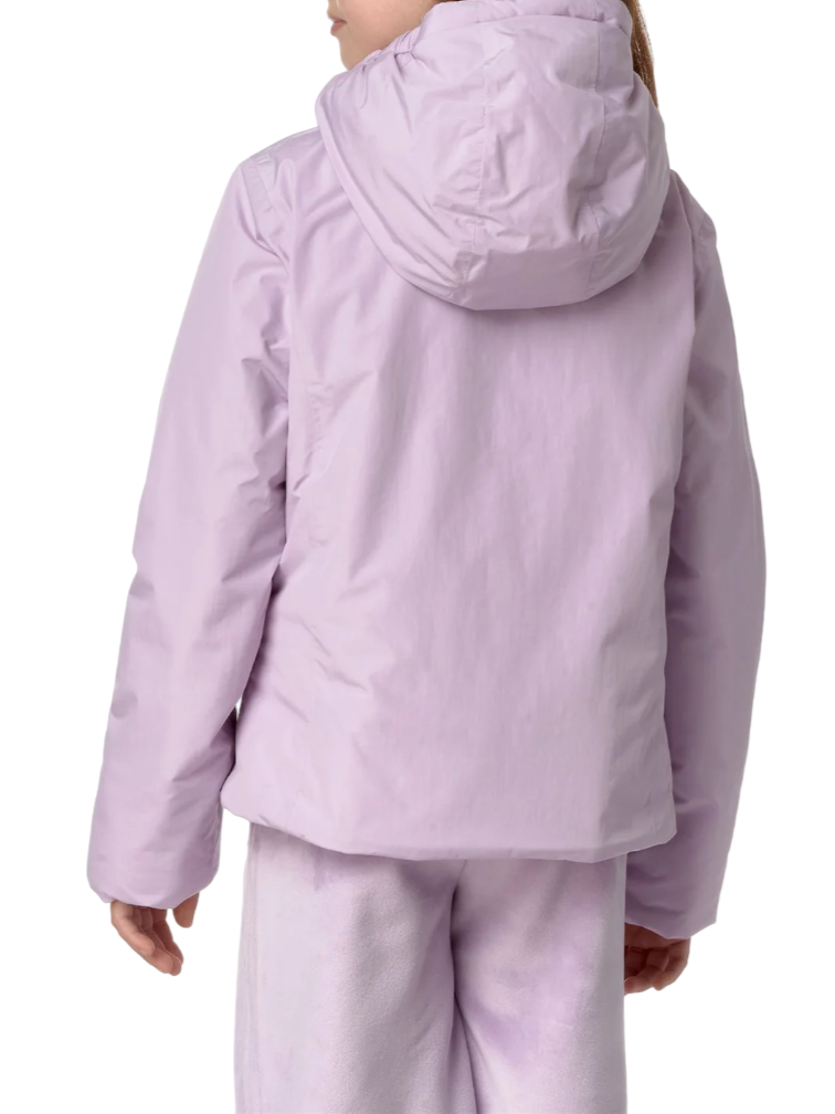 K-WAY piumino con cappuccio p.lily lilla K4137WW ATI K-WAY 