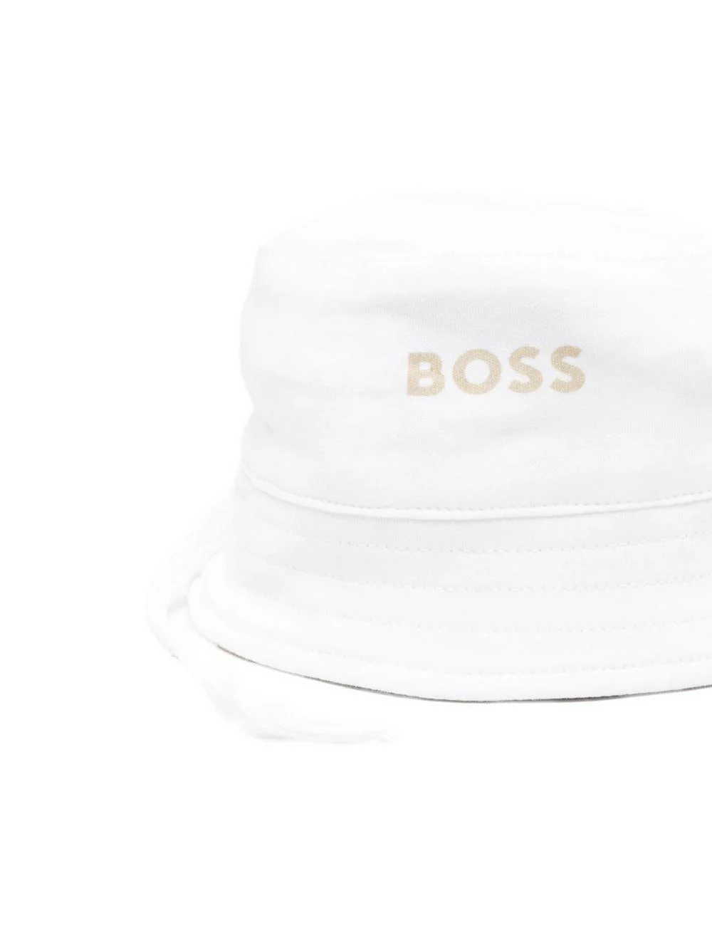 Boss cappello alla pescatora reversibile bambino beige bianco J53097 BEIGE BOSS 