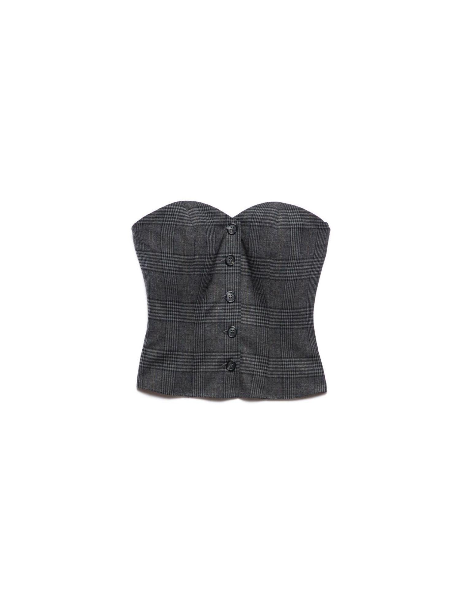 Aniye By top Corset Daliah fantasia check grigio 181227 02441 ANIYE BY 