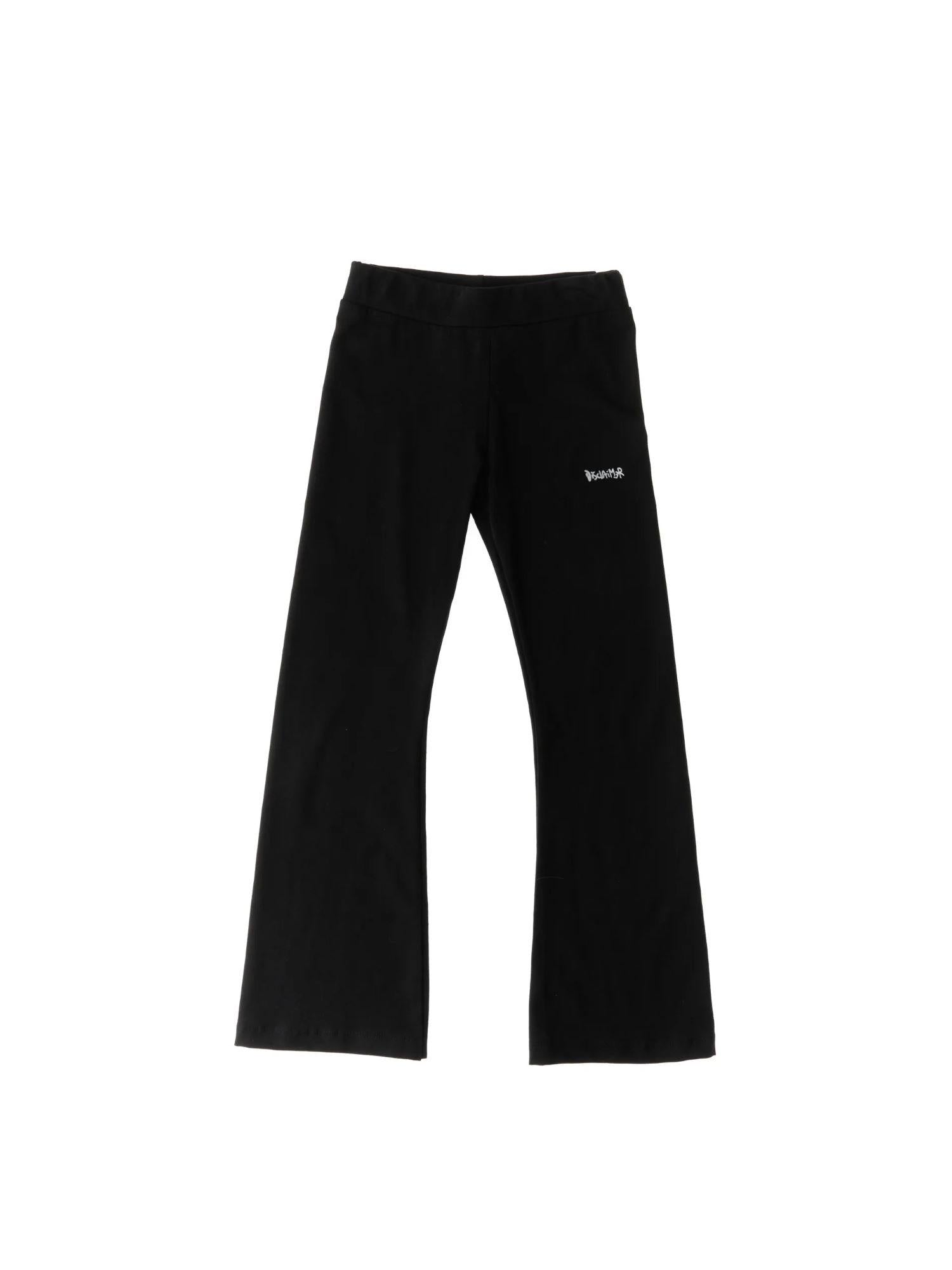 Disclaimer leggings bambina flare nero 58920 NERO DISCLAIMER 